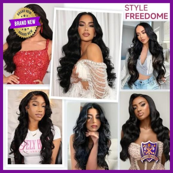 13x6 Lace Front Wig Human Hair 220% Density Pre Plucked Baby Hair 16 Inch main image 5